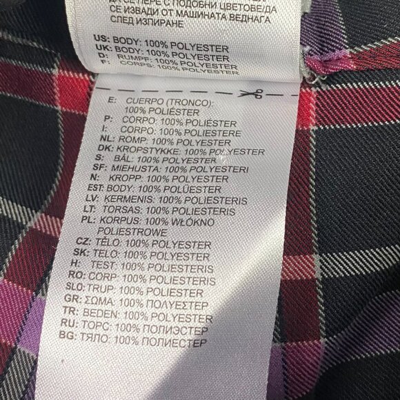 Adidas Shorts Men's 34 Purple Pink Golf Flat Front Plaid Check - Picture 7 of 13